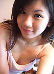 Naughty and hot selfpics taken by an amateur Asian chick